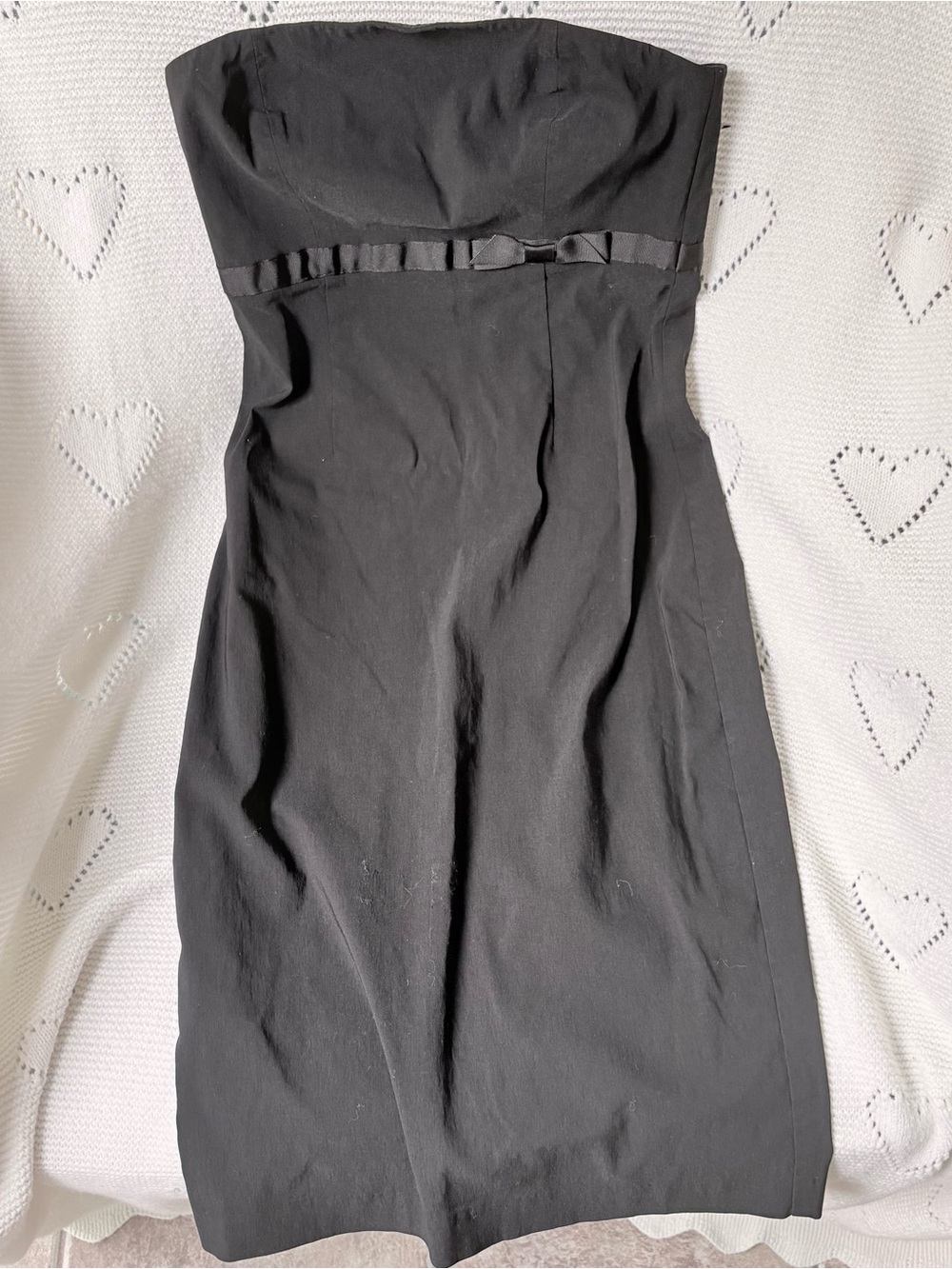 Y2K Express Black Strapless Stretch Cocktail Dress